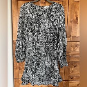 NA-KD open back mini dress in black polka dot